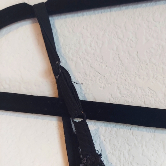 NEW  Call of Eden black and silver Sequin Slip Dress size S - Picture 5 of 11